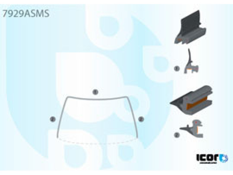 Молдинг лобового скла Subaru Legacy Outback 2004-2009