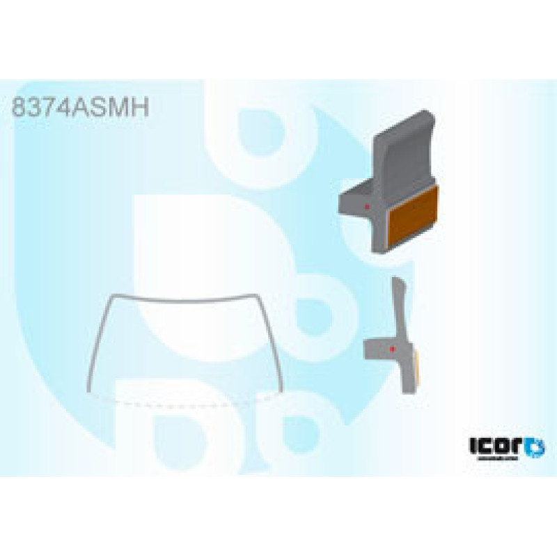 Молдинг лобового скла Toyota Auris 2007-2012