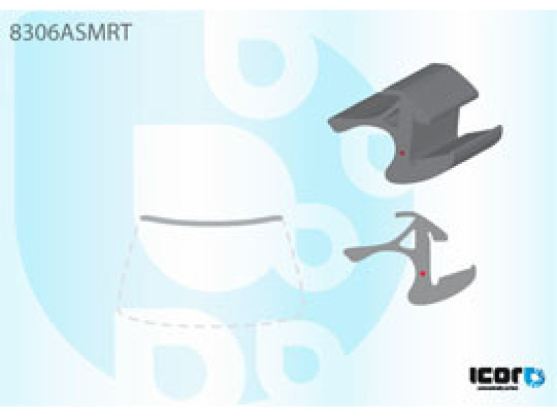 Молдинг лобового скла верхній Lexus LX 470 1998-2008