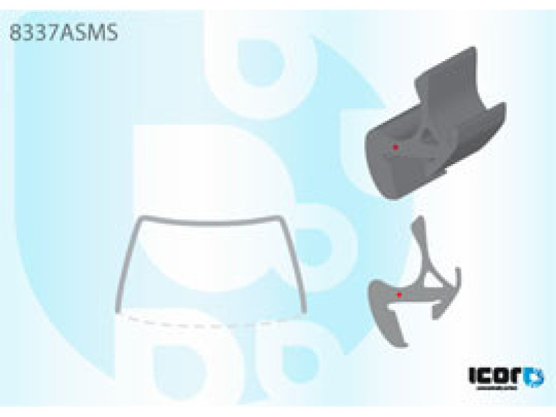 Молдинг лобового скла Toyota Camry V30 2002-2006 (ICOR)