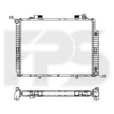 Радіатор охолодження двигуна Mercedes 210 1995-1999 (E-CLASS)