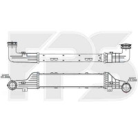 Інтеркулер Mercedes E-Class W210 (99-02) 3.2 CDi (NRF)
