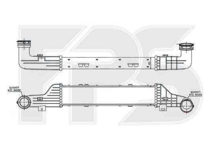 Інтеркулер Mercedes E-Class W210 (99-02) 3.2 CDi (NRF)
