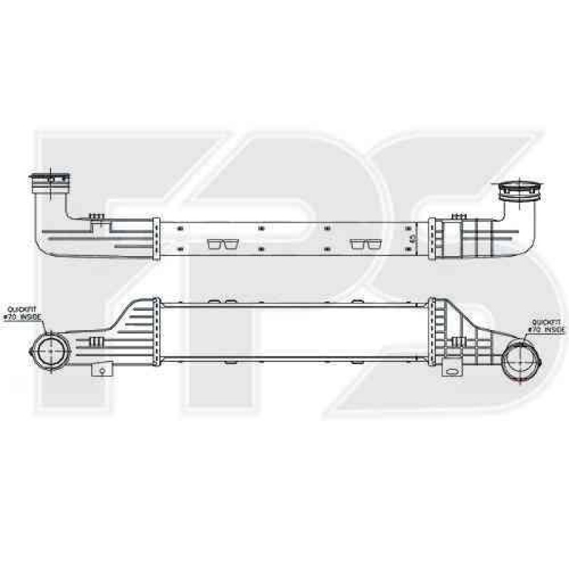 Інтеркулер Mercedes E-Class W210 (99-02) 3.2 CDi (NRF)