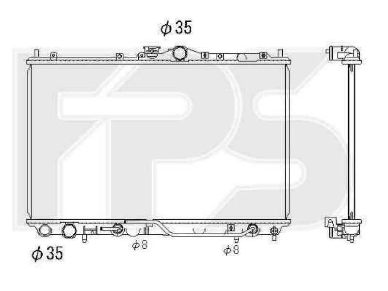 Радіатор охолодження двигуна Mitsubishi CARISMA 1995-2004