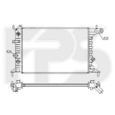 Радіатор охолодження двигуна Opel (FPS) FP 52 A281-X