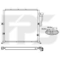 Радіатор кондиціонера BMW (FPS) FP 14 K05