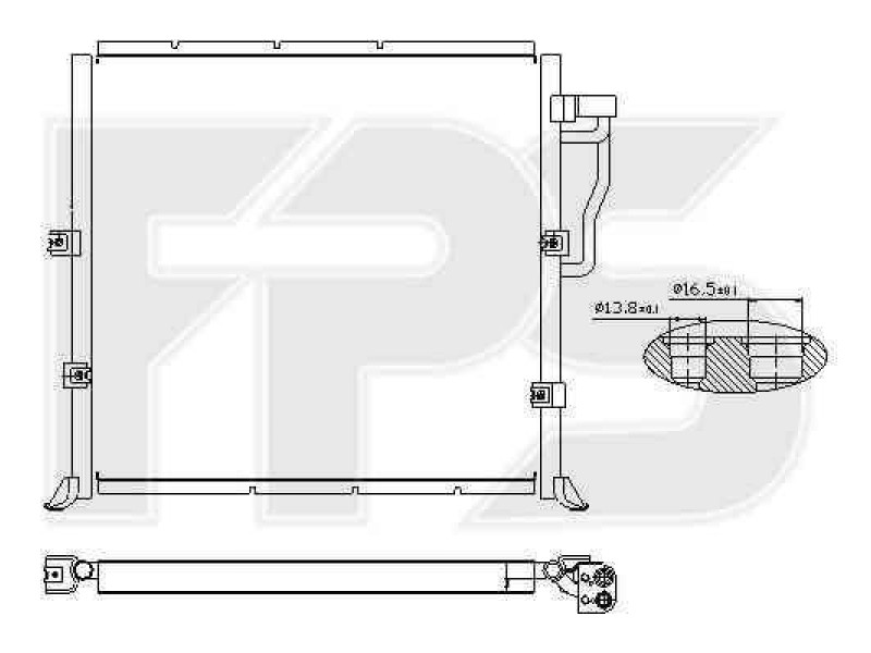 Радіатор кондиціонера BMW (FPS) FP 14 K05