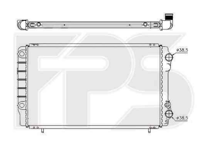 Радіатор охолодження двигуна Renault TRAFIC 1981-2001