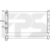 Радіатор охолодження двигуна Skoda Felicia (95-01), VW Caddy 2 (95-04) 1.9 D AEF, без конд. (FPS)