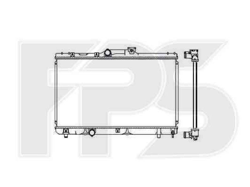 Радіатор охолодження двигуна Toyota Corolla 1992-1997 (E10)