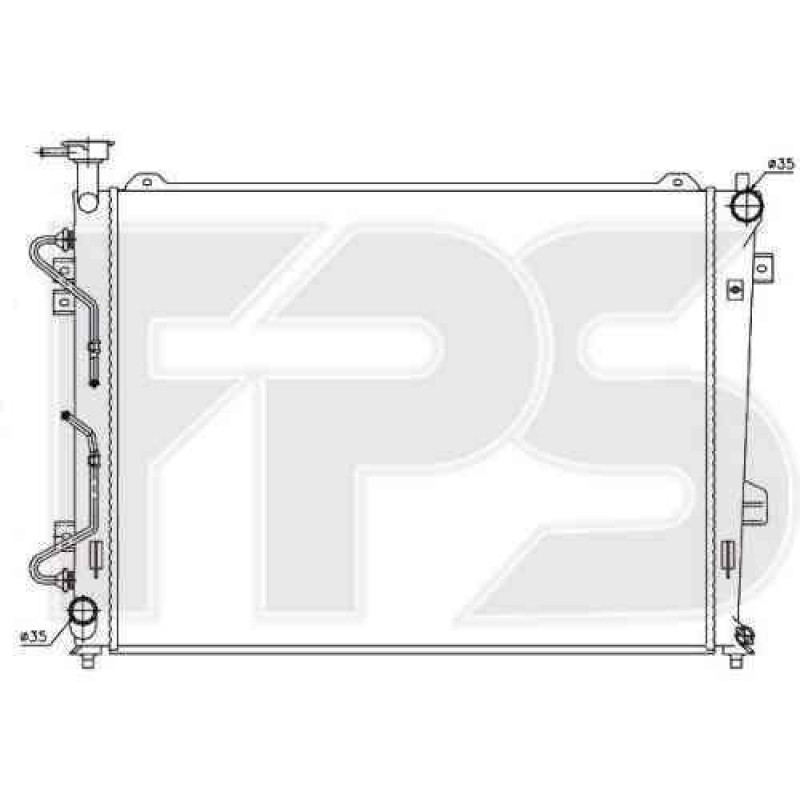 Радіатор охолодження двигуна Kia CARENS 2007-2011