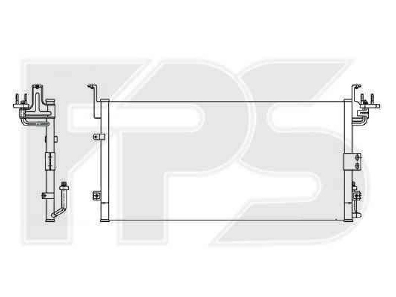 Радіатор кондиціонера Hyundai Sonata EF (01-05) (Nissens)