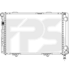 Радіатор охолодження двигуна Mercedes W124 E-Class (84-96) 2.0 D, 2.5 D МКПП, без конд. (NRF)
