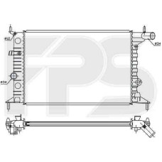 Радіатор охолодження двигуна Opel (BEHR) FP 52 A280-X