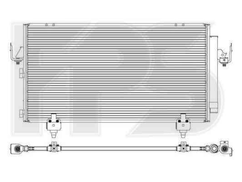Радіатор кондиціонера Toyota (NRF) FP 70 K498-X