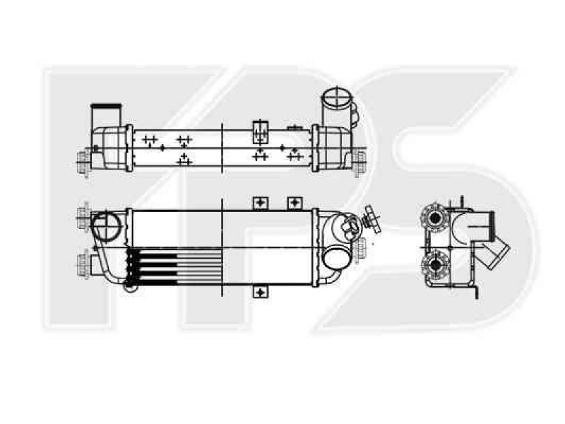 Інтеркулер Kia Ceed 1.6 CRDi (07-12) (Nissens)