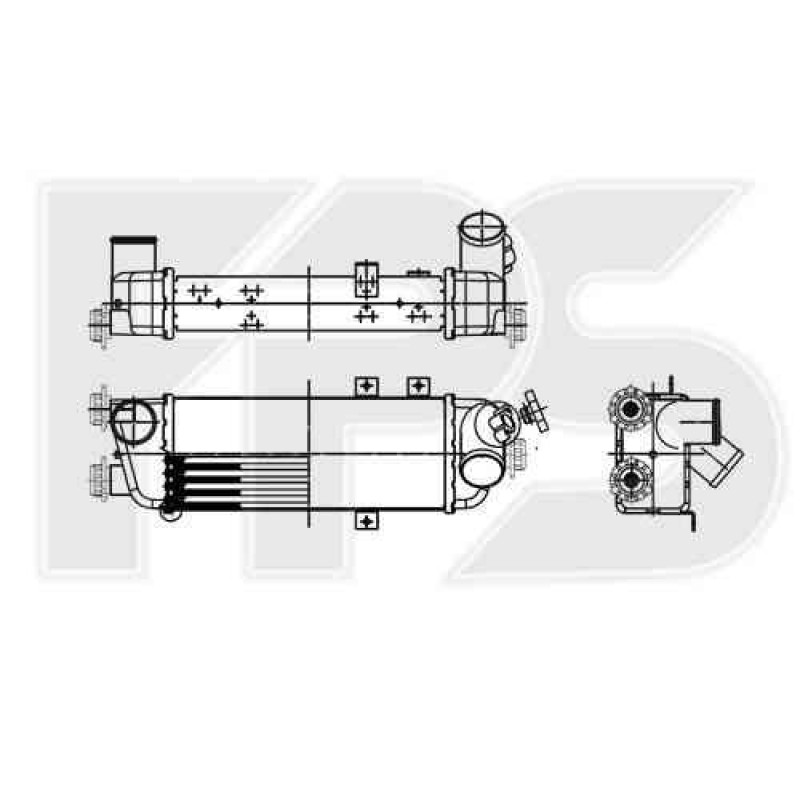 Інтеркулер Kia Ceed 1.6 CRDi (07-12) (Nissens)