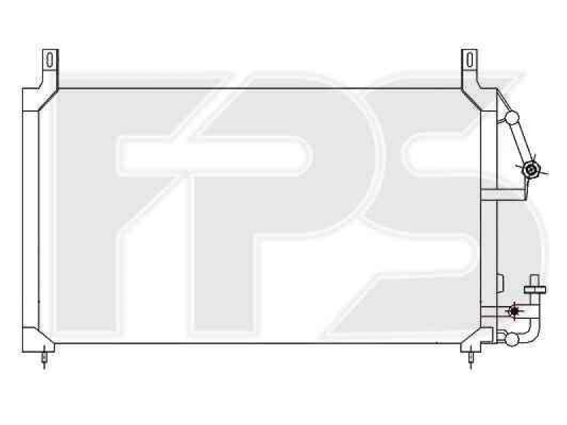Радіатор кондиціонера Daewoo Espero 1995-1999