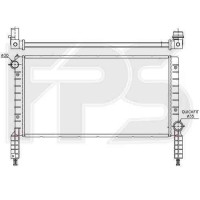 Радіатор охолодження двигуна Fiat Doblo 2001-2004