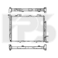 Радіатор охолодження двигуна Mercedes 210 1995-1999 (E-CLASS)