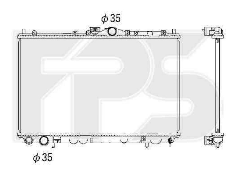 Радіатор охолодження двигуна Mitsubishi CARISMA 1995-2004