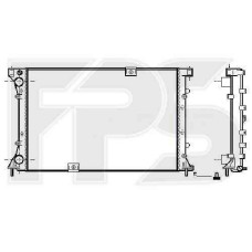 Радіатор охолодження двигуна Nissan PRIMASTAR 2002-2007