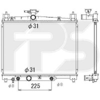 Радіатор охолодження двигуна Toyota Yaris 1999-2006