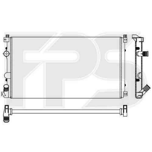 Радіатор охолодження двигуна Opel Movano 2003-2009