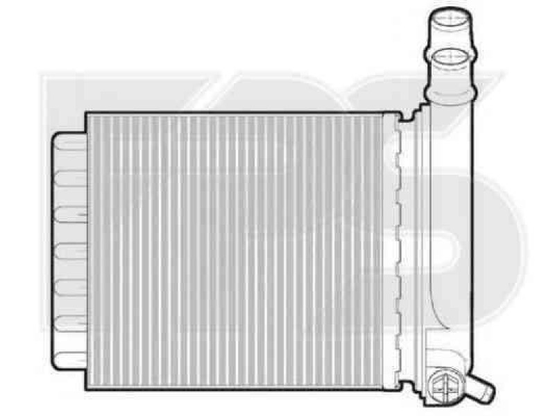 Радіатор пічки Citroen Jumpy, Fiat Scudo, Peugeot Expert (07-12)