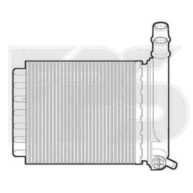 Радіатор пічки Citroen Jumpy, Fiat Scudo, Peugeot Expert (07-12)