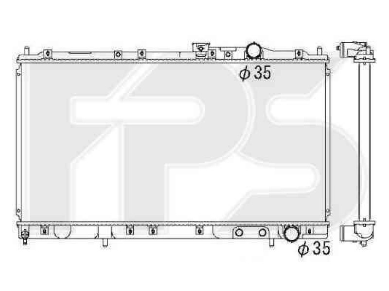 Радіатор охолодження двигуна Mitsubishi Galant 1993-1996 (E5 / E7 / E8)
