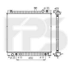 Радіатор охолодження двигуна INFINITI QX56 2004-2010