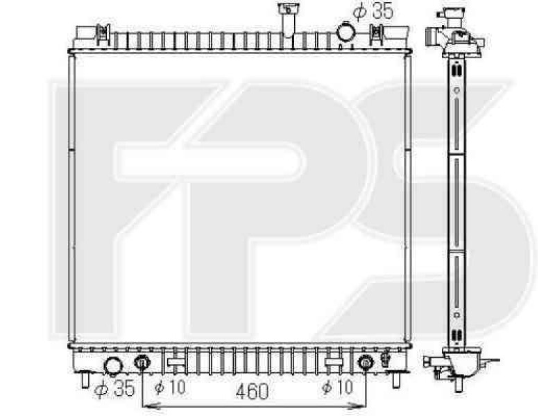 Радіатор охолодження двигуна INFINITI QX56 2004-2010