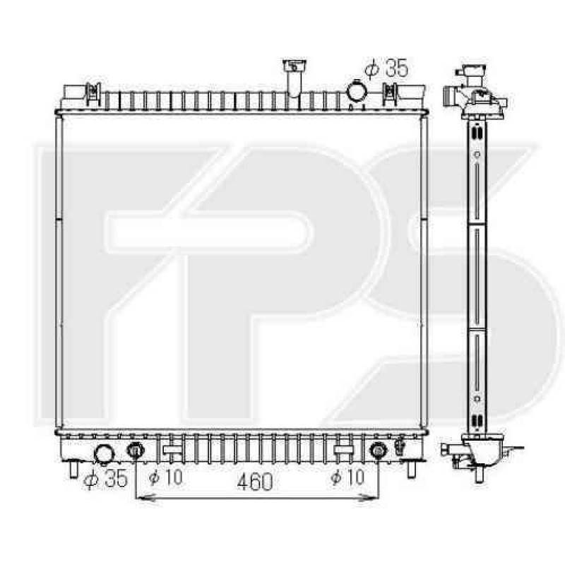 Радіатор охолодження двигуна INFINITI QX56 2004-2010