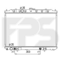 Радіатор охолодження двигуна Nissan X-Trail T30 (10/00-07/03) 2.0 АКПП, конд. (Koyorad)