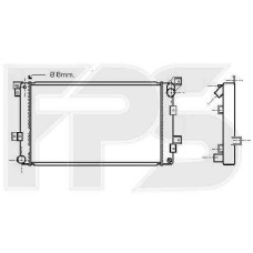 Радіатор охолодження двигуна CHRYSLER VOYAGER 1996-2000