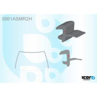 Молдинг лобового скла Mitsubishi Pajero 4 V80/V90 07-21 (Icor)