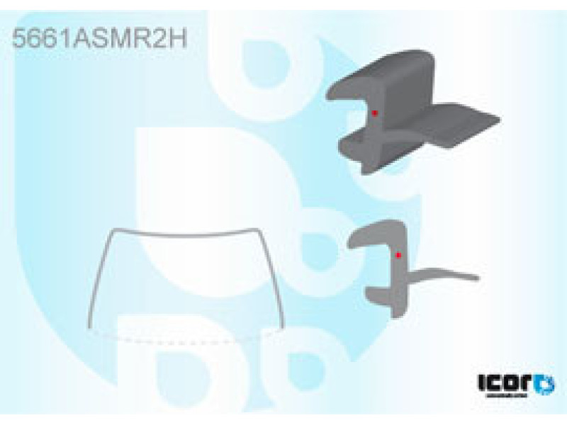 Молдинг лобового скла Mitsubishi Pajero 4 V80/V90 07-21 (Icor)