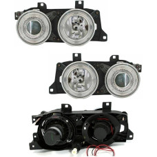 Фари передні BMW 5 E34 88-96 тюнінг ліва і права (Depo) ангельські очки