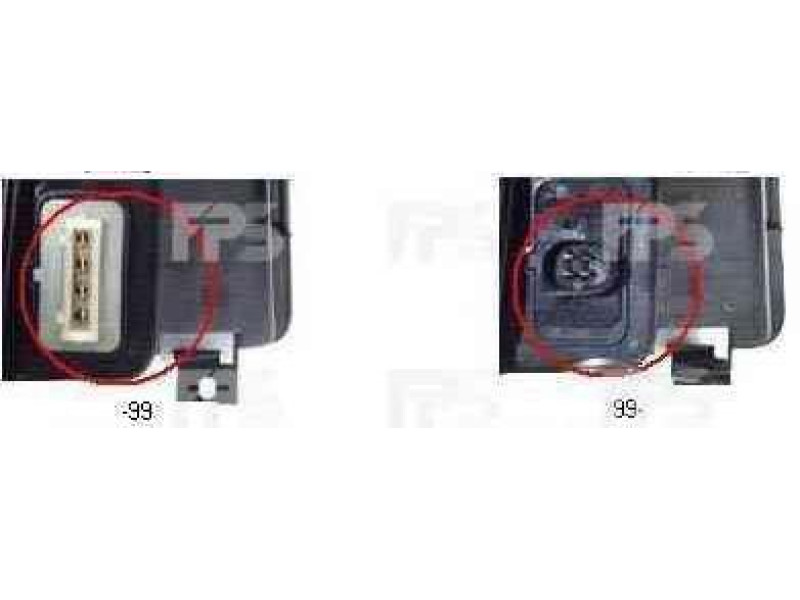 Фара передня права VW Caddy 2 00-04 (Depo) мех./ел. кор. 6K5941016D