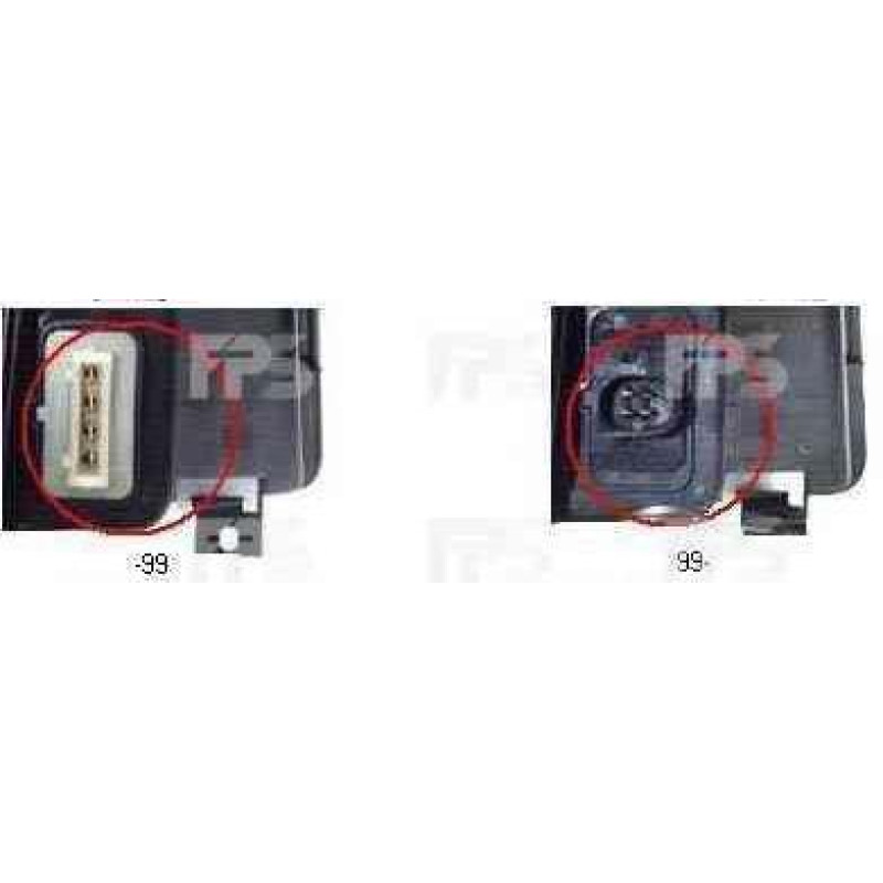 Фара передня ліва VW Caddy 2 00-04 (Depo) мех./ел. кор. 6K5941015D