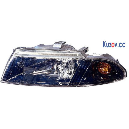 Фара Mitsubishi Carisma 1999-2004 ліва DEPO темний розсіювач MR972793