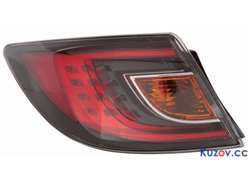 Ліхтар задній Mazda 6 08-10 хетчбек/седан лівий (Depo) зовнішній, червоний Led 216-1973L-UE GS1F51180E