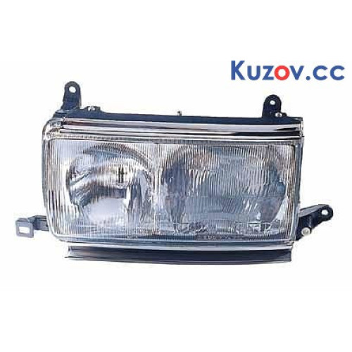 Фара передня Toyota Land Cruiser (J8) 1991-1996 ліва DEPO хром. смужки 212-1173L-LD-E 8115060515