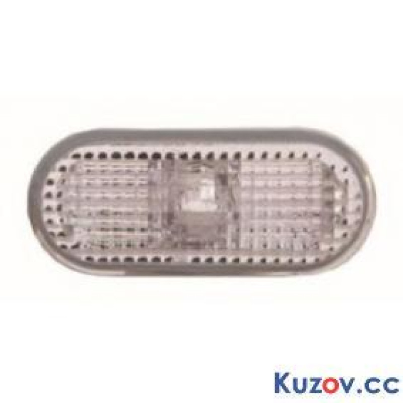 Повторювач повороту на крилі VW Caddy 04-15 лівий/правий, білий (рифлений, з біла вставкою) (Depo) 1J5949117A