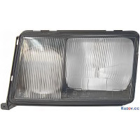 Скло фари праве (темна рамка) Mercedes E-Class W124 1984-1989 Китай