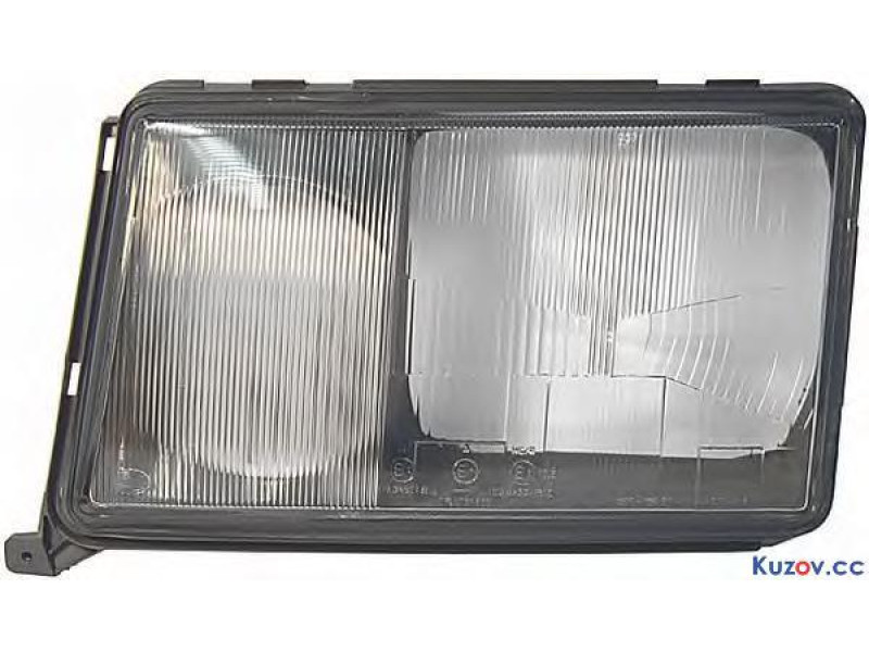 Скло фари праве (темна рамка) Mercedes E-Class W124 1984-1989 Китай