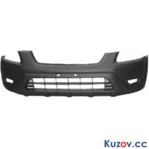 Бампер передній з отворами під протитуманки Honda CR-V 2 (2002-2004) чорний FPS Тайвань 04711S9AA90