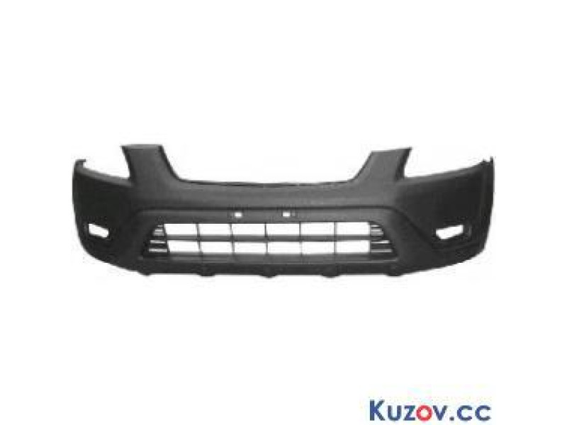 Бампер передній з отворами під протитуманки Honda CR-V 2 (2002-2004) чорний FPS Тайвань 04711S9AA90